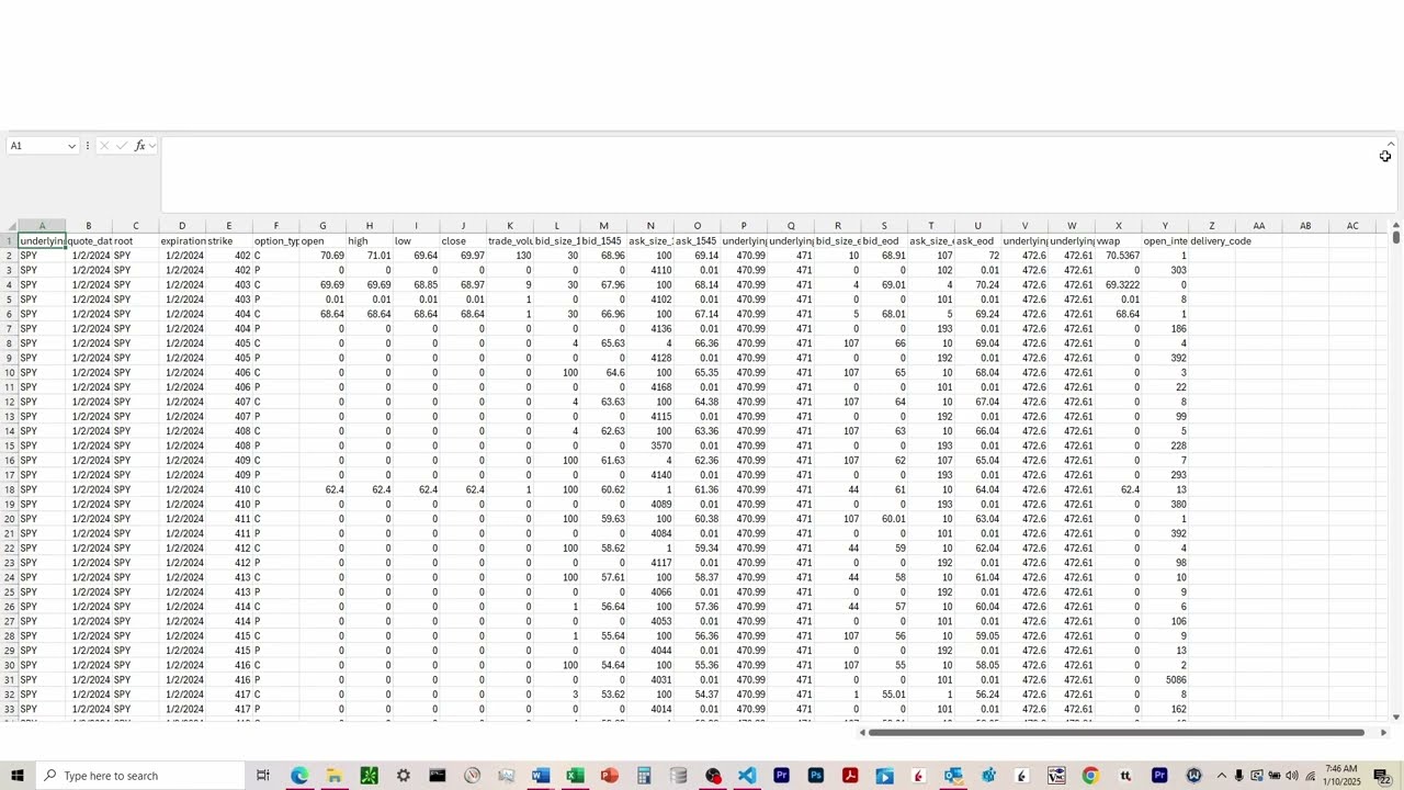 How To Download End Of Day Option Data From CBOE Datashop (Part 2/2)