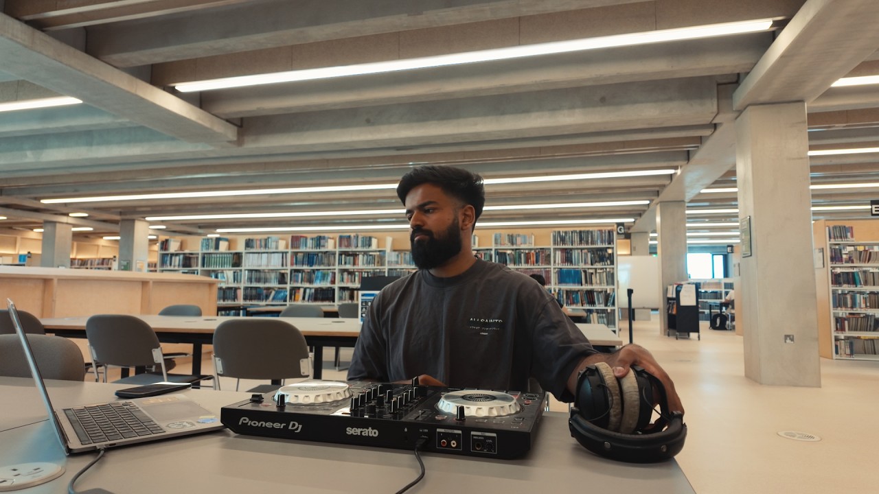 Tamil fusion DJ set, but at the library