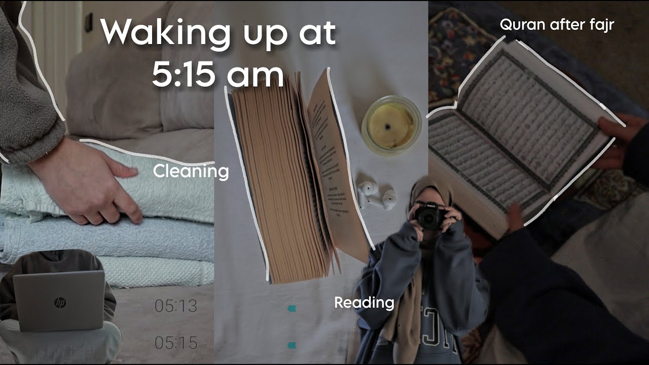 5:00AM MORNING ROUTINE OF A MUSLIMAH RECENT GRADUATE ☕ |fasting, baking, and cleaning.