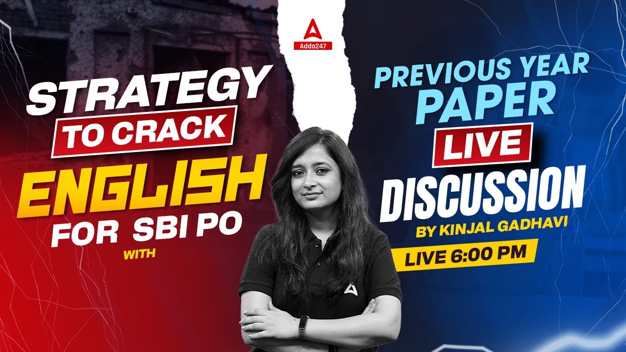SBI PO English Classes | SBI PO Previous Year Questions Paper English | By Kinjal Gadhavi