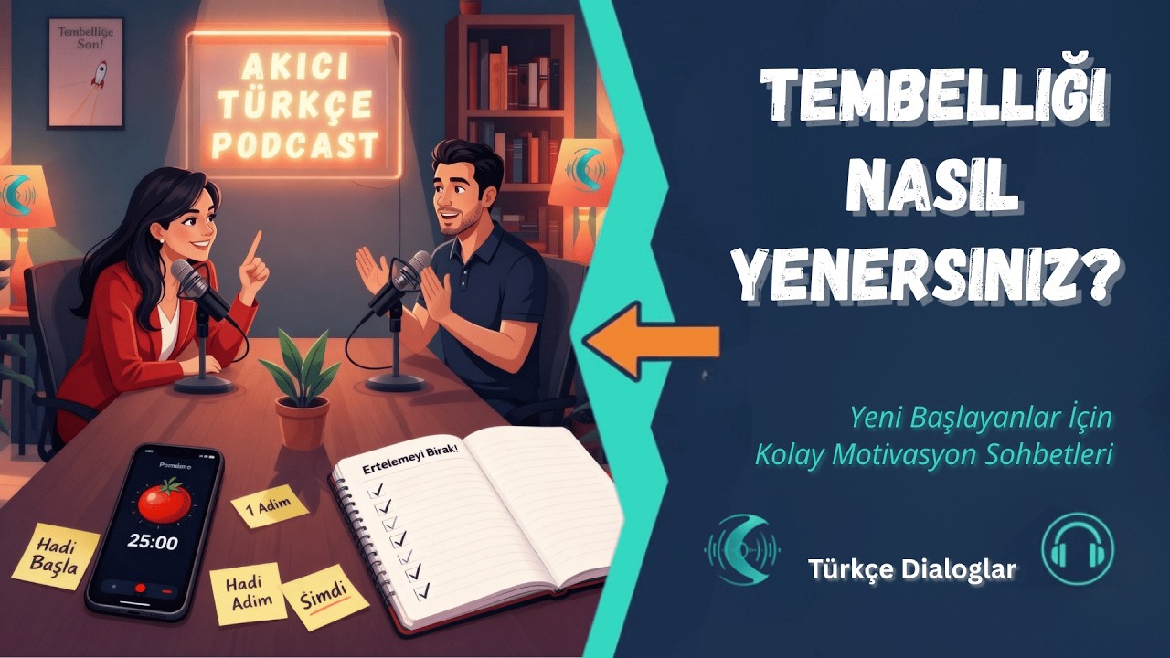 Tembelliğe Son! Ertelemeyi Nasıl Bırakırız? 🛋️🚀 | T&uuml;rk&ccedil;e Podcast | Turkish Podcast