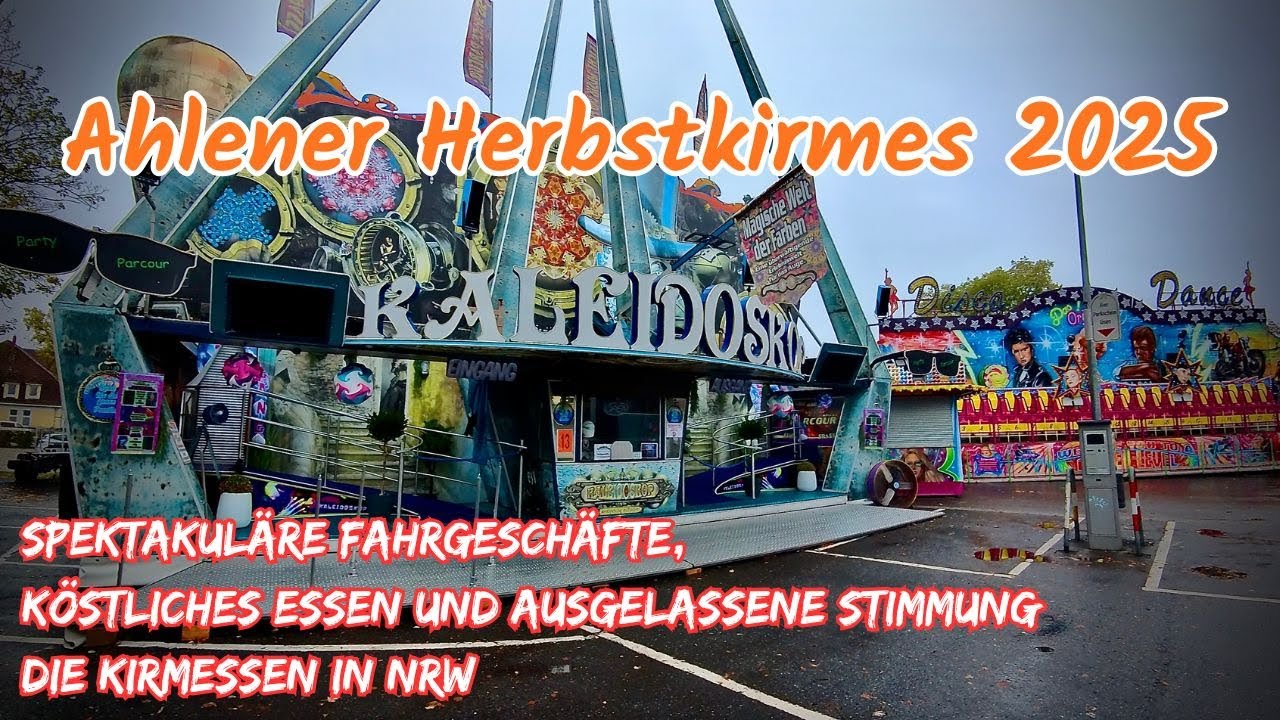 Ahlener Herbstkirmes 2025-Herbstkirmes in Ahlen🍿Spektakuläre Fahrgeschäfte, ausgelassene Stimmung