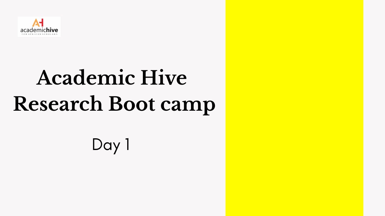Day 1- Introduction to Research