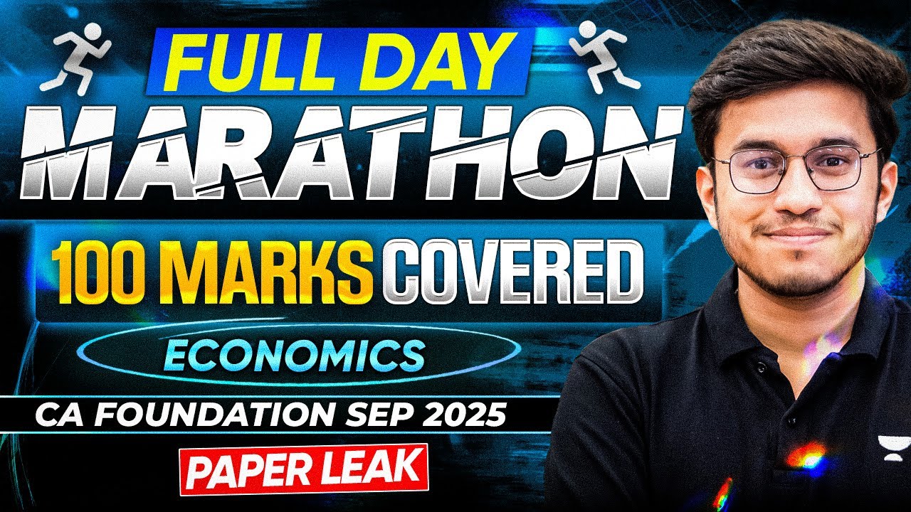 CA Foundation 100 Marks (PAPER LEAK) Marathon | Business Economics | Sep 25 Jan 26 Aditya Shivhare