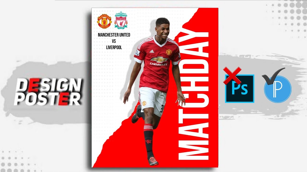 SIMPLE PROFESSIONAL MATCHDAY POSTER MAKING USING PIXEL LAB | FOOTBALL INSANITY