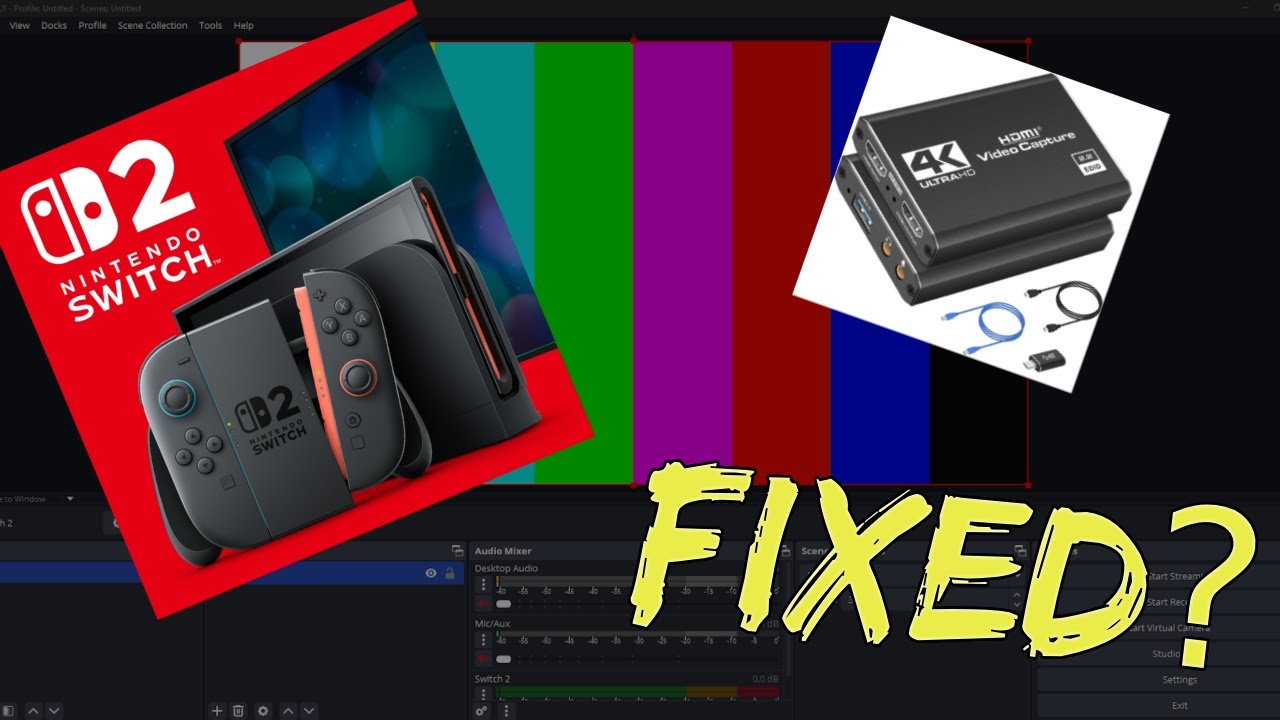 Nintendo Switch 2 Video Capture Card Problem, Recording / Streaming (Possible Solution)
