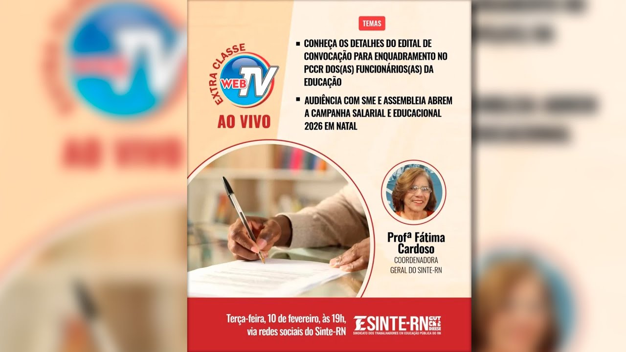 Extra Classe Web TV Ao Vivo - 10/02/2026