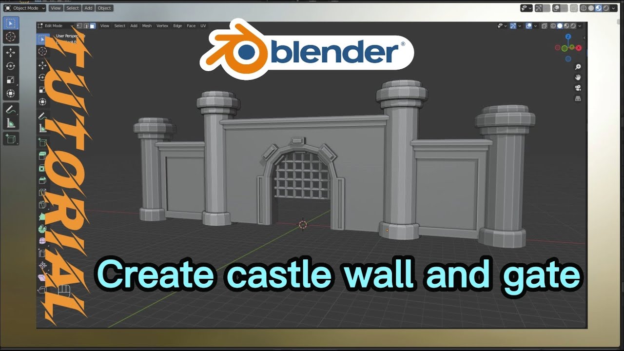 How to create Castle Door in Blender