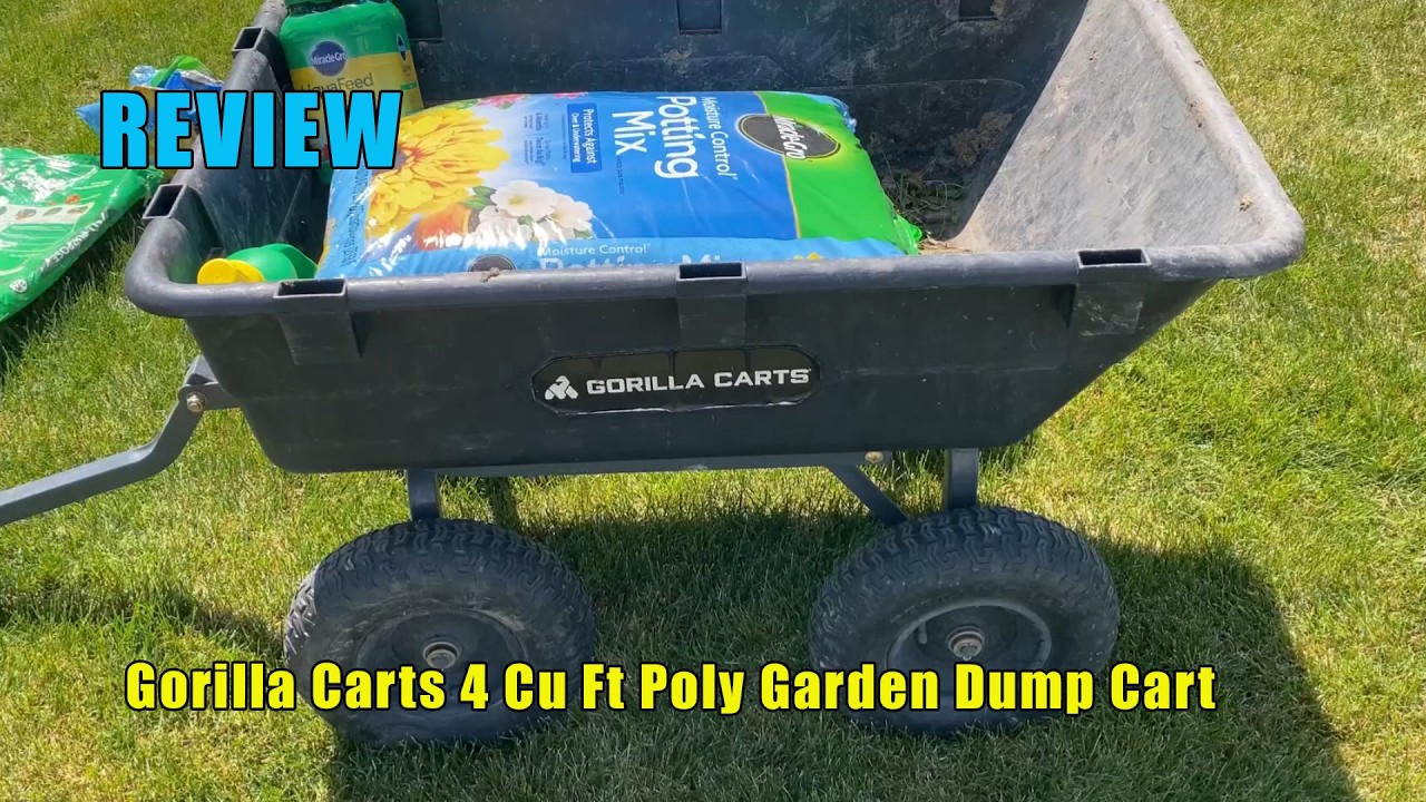 Gorilla Carts 4 Cu Ft Poly Garden Dump Cart Review | Is It Worth Buying?