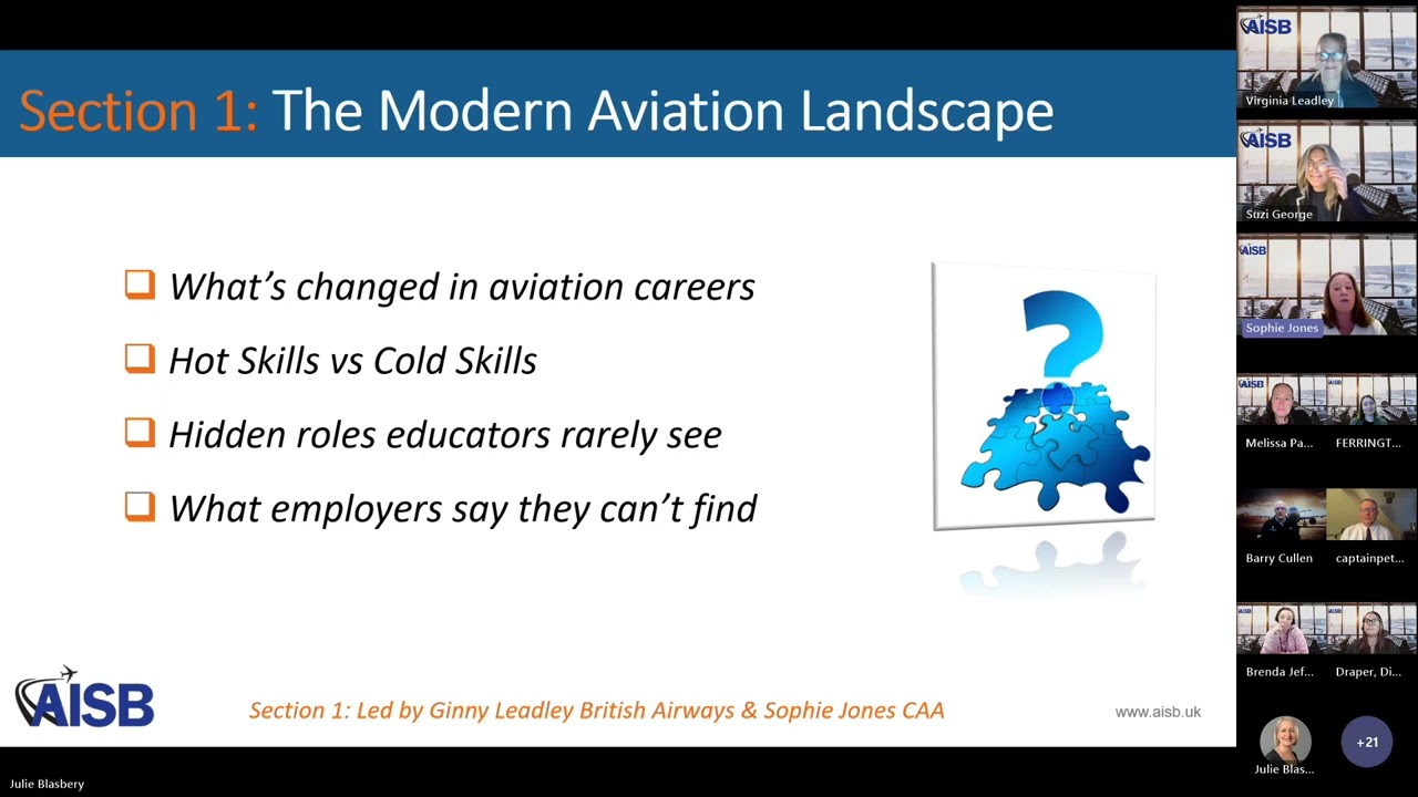 AISB Webinar Inspiring Careers in Aviation for Emerging Talent 3 February 2026