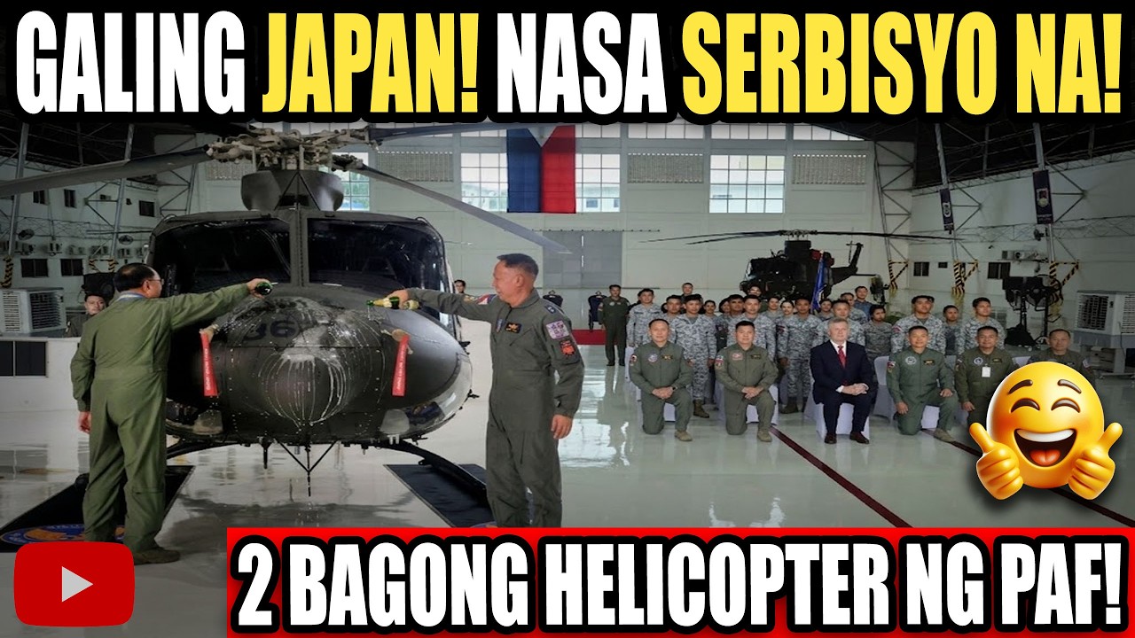 GOOD NEWS! DALAWANG BAGONG HELICOPTER NG PAF GALING JAPAN PUMASOK NA SA SERBISYO!
