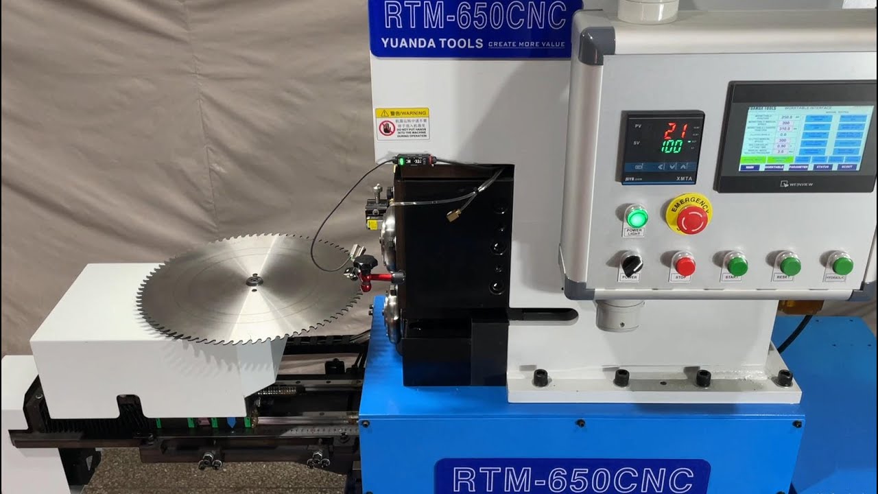 YUANDA TOOLS RTM-650CNC Automatic roll tensioning machine for circular saw blade & circular knife