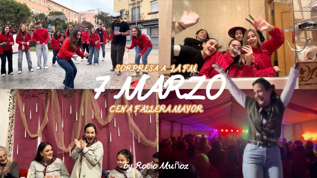 VLOG 7 DE MARZO. SORPRESA A LA FALLERA MAYOR + CENA FALLERA MAYOR 