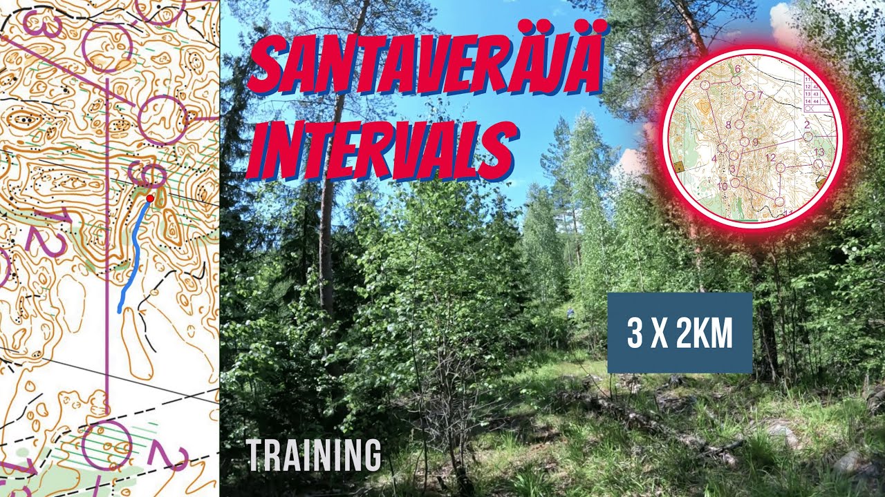 🗺️🌲Santaveräjä intervals | 📹Headcam Orienteering