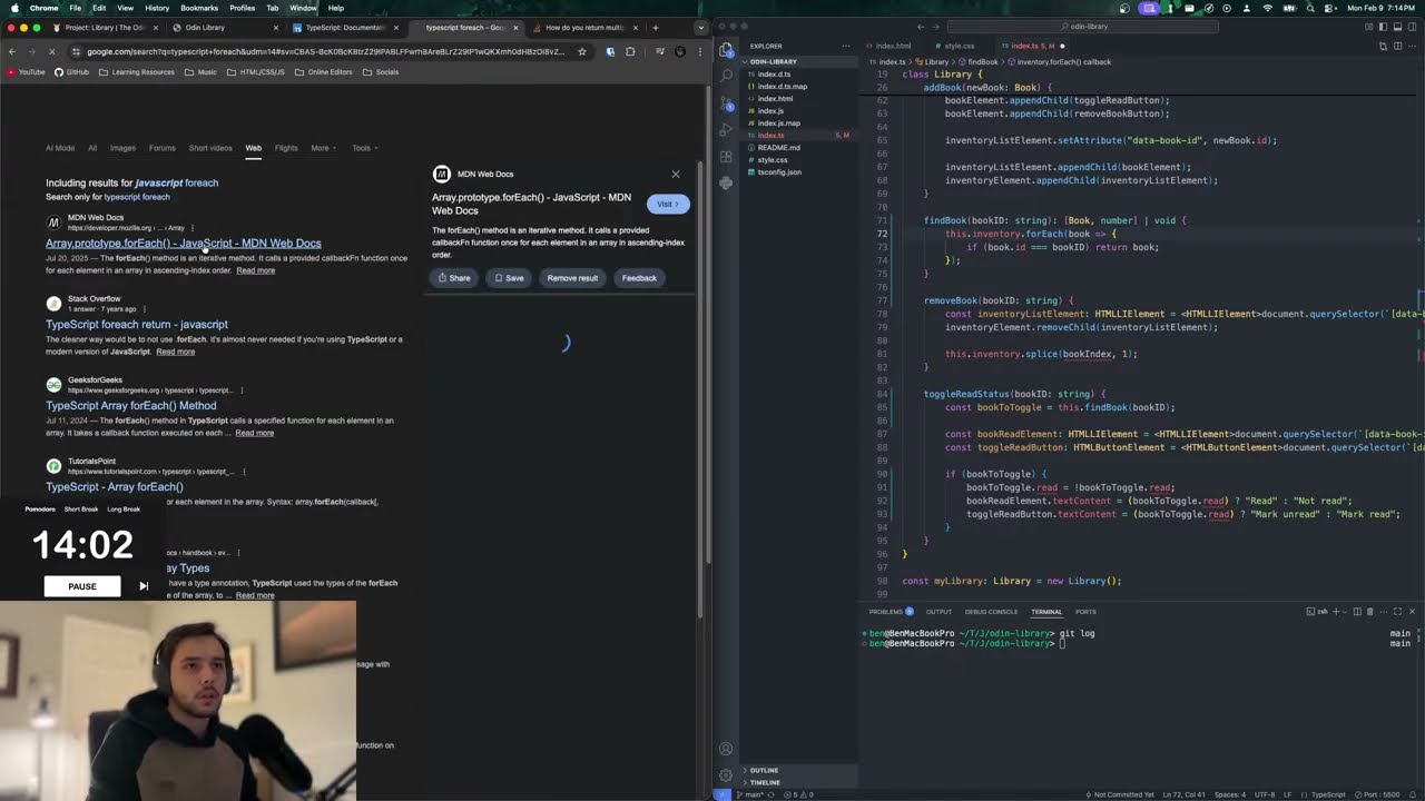 Day 16 learning web dev until I know what I’m doing | code, study, hangout
