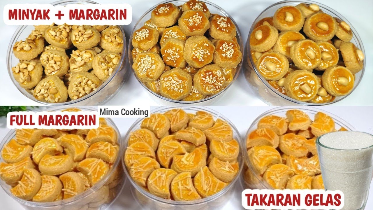 TINGGAL PILIH.. 2 RESEP KUE KACANG TAKARAN 1/2 KG TEPUNG | KUE KERING LEBARAN 2025
