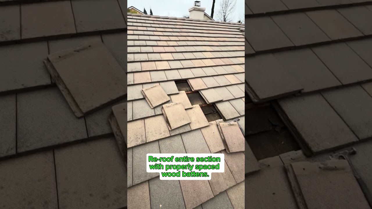 Tile Roof Leak | Overexposed Roof Tiles | Folsom, CA.