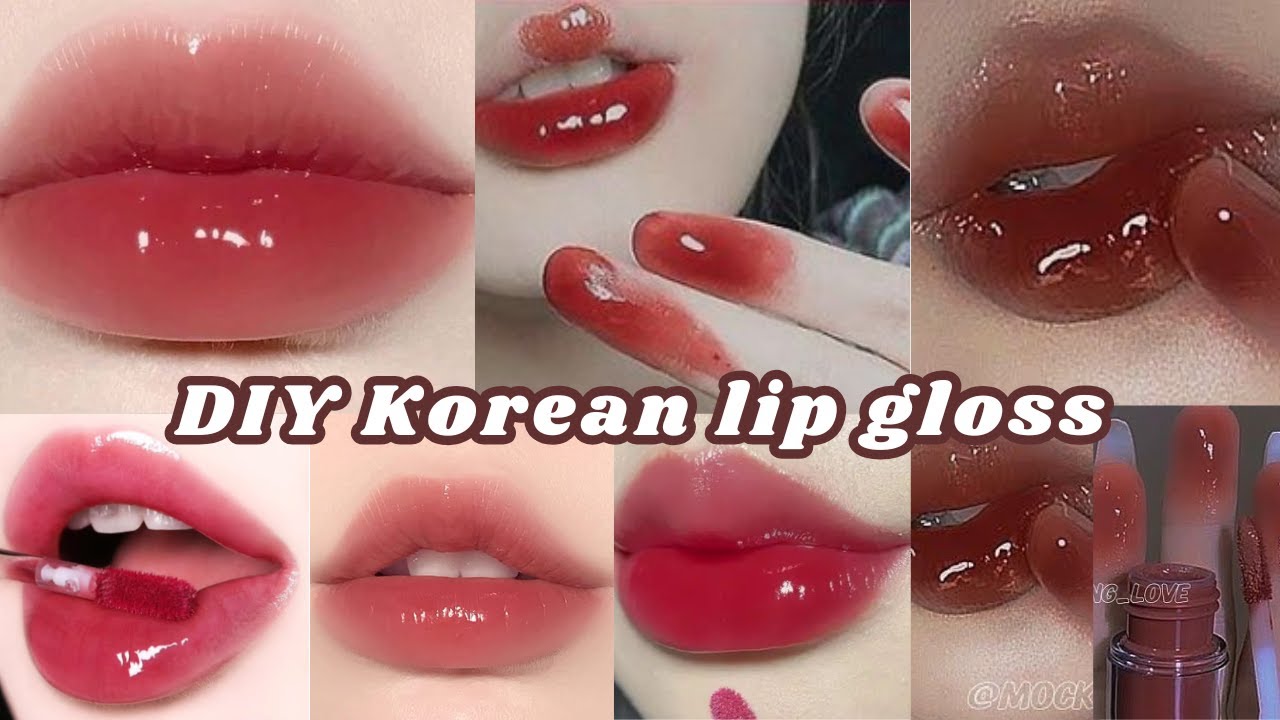 Korean DIY Lip gloss˚ 🎀༘⋆| How to make korean lip gloss| #foryou #koreandiy #beauty #fyp