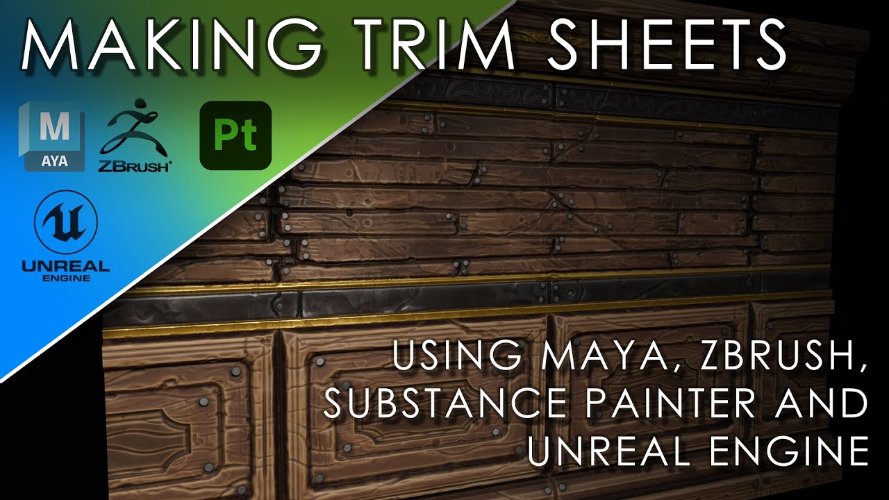 Making Trim Sheets Using Maya ZBrush And Substance Painter Final Results In Unreal