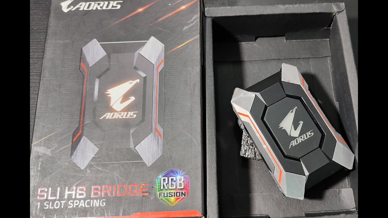 AORUS HB SLI BRIDGE - 1 SLOT  (for GTX Series Cards) Quick Unbox