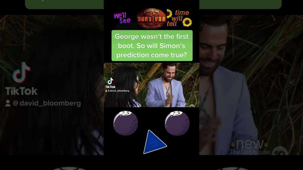 Simon made a #SurvivorAU prediction &mdash; George goes 1st or all the way. He didn&rsquo;t go first! #survivor