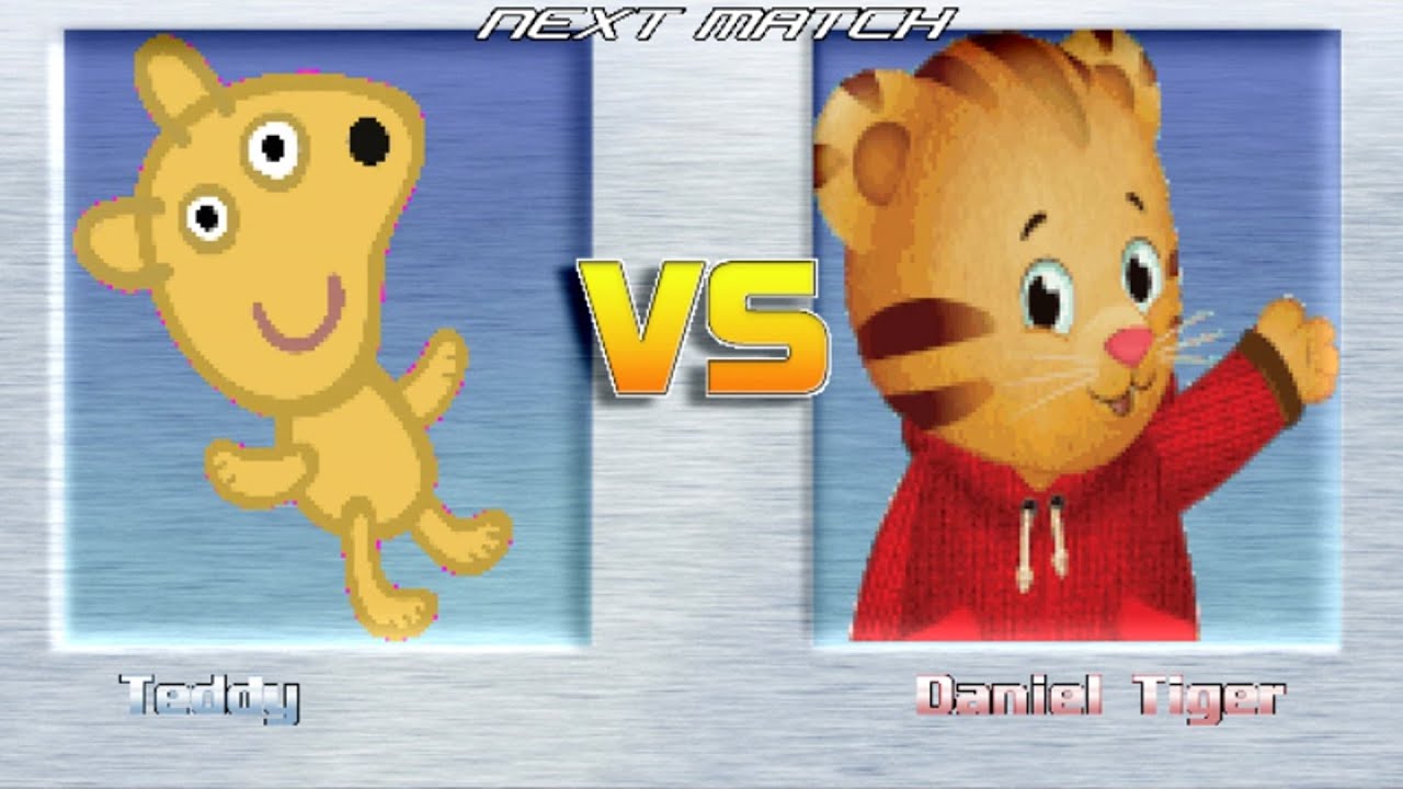 M.U.G.E.N BATTLES | Teddy vs Daniel Tiger | Peppa Pig vs Daniel tiger's neighborhood