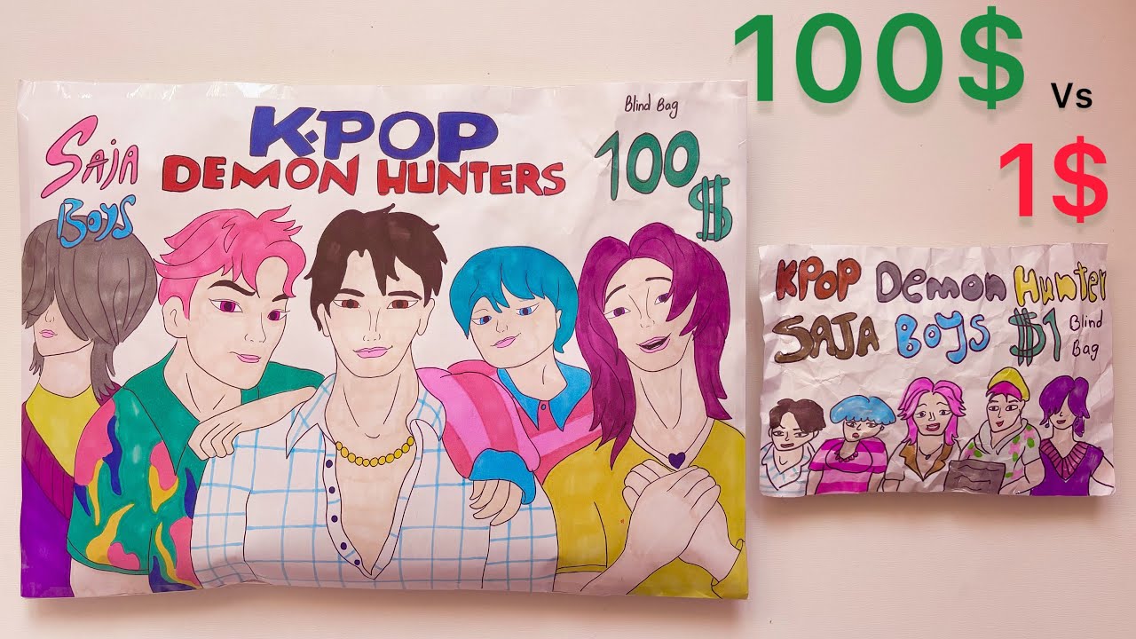 Paperdiy 🩷 | kpop demon hunters blind bag | saja boys blind bag 👦🏻 | papercraft |