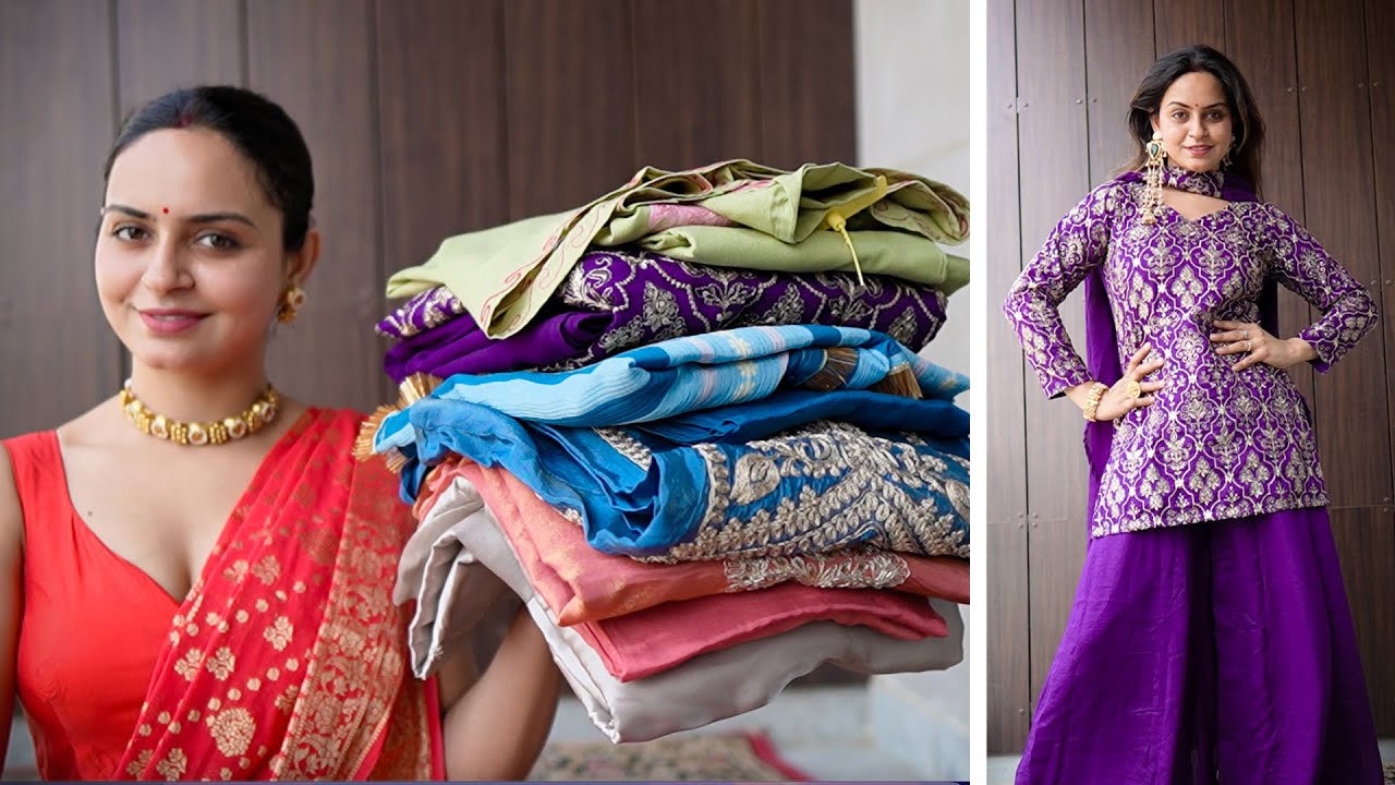 Embroidered Kurta Sets Myntra | Affordable Tissue Suit Sets