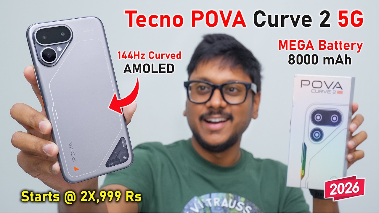 Tecno POVA Curve 2 (2026) Unboxing... 8000 mAh Mega Battery !!🔥