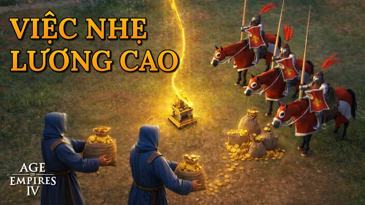 🔴 AOE 4: Bảo vệ thánh tích cho bạn được bạn trả ơn cho mấy chục cây vàng