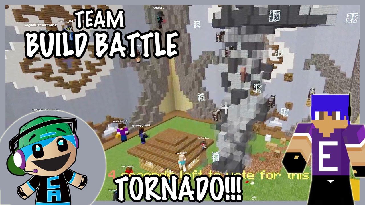 Team Build Battle Challenge - Tornado with Elias Strebe - Minecraft