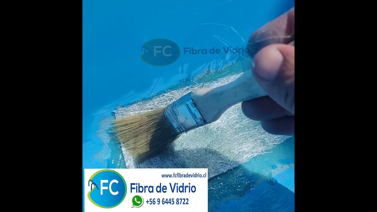 Reparación de piscina con fibra de vidrio parte 2