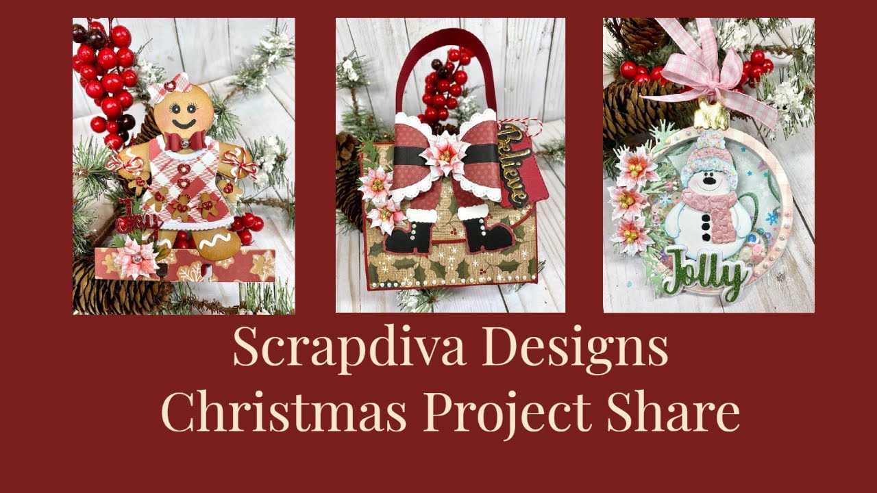 Поделиться рождественским проектом #Scrapdiva Designs (теги, Memorydex, украшения, подарки)
