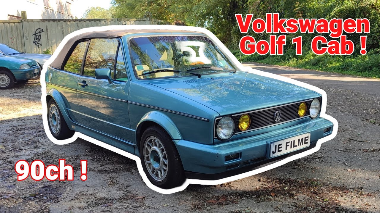 VW GOLF 1 CABRIOLET ! Vive les anciennes 🥹 (Présentation)