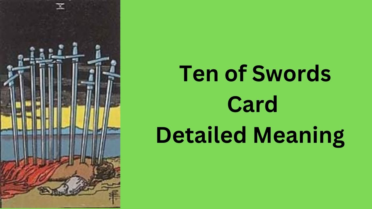 Ten of Swords — Tarot Card Meaning  || Minor Arcana || Learn Tarot With Nidhi