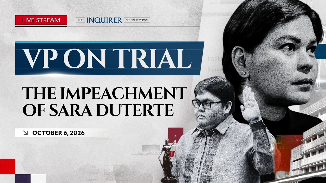 LIVE: Impeachment trial of Vice President Sara Duterte (Day 34) | October 6, 2026