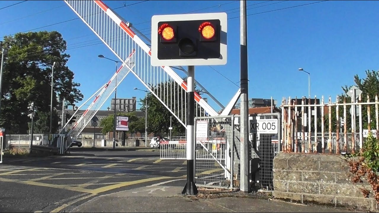 Railway Crossing - Merrion Gates in Dublin, Ireland