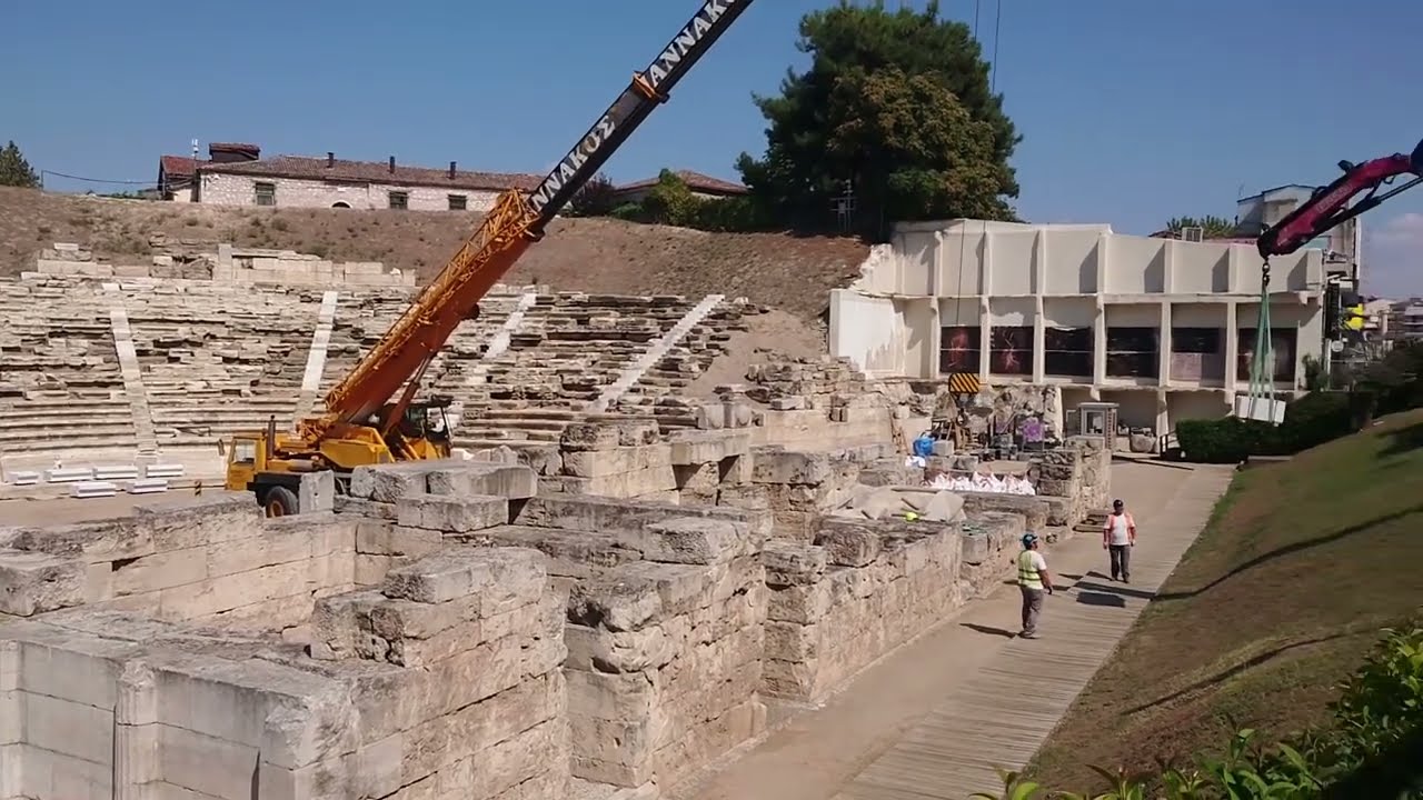 Ruinele antice din Larissa, capitala Tesaliei, Grecia