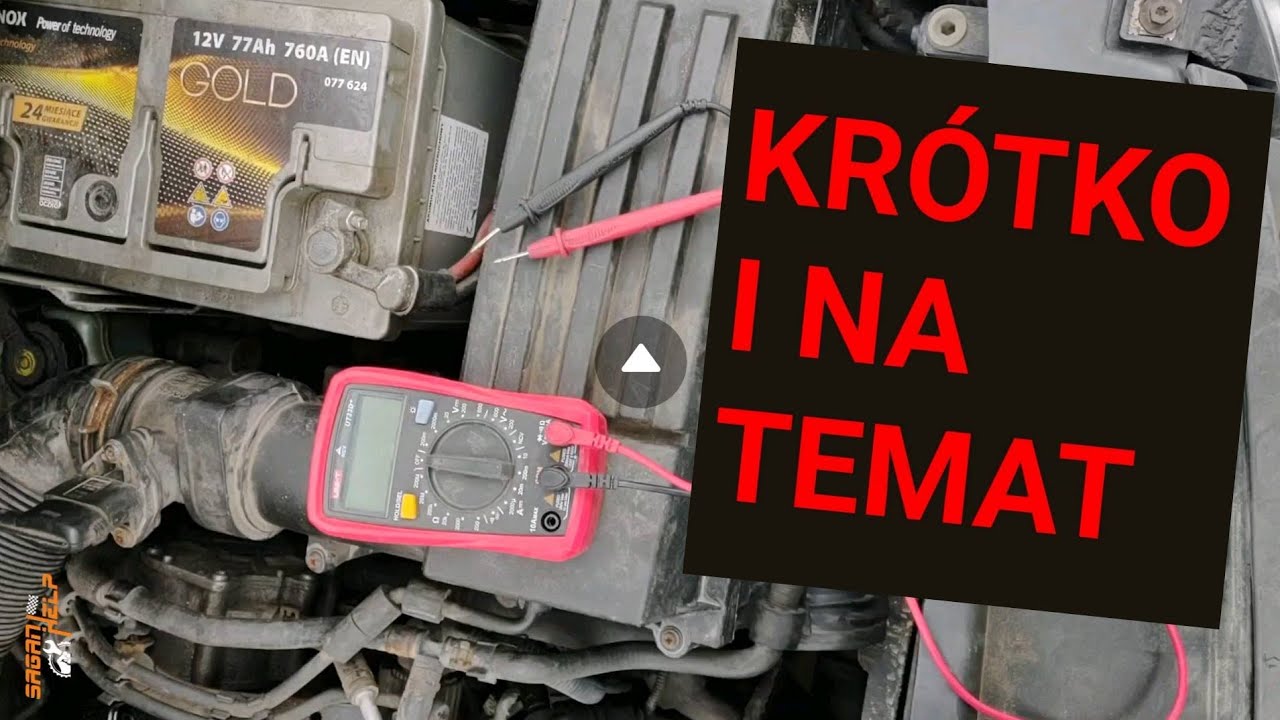 Jak sprawdzić ładowanie w aucie czy ładuje alternator multimetrem samochodzie alternatora czy jest