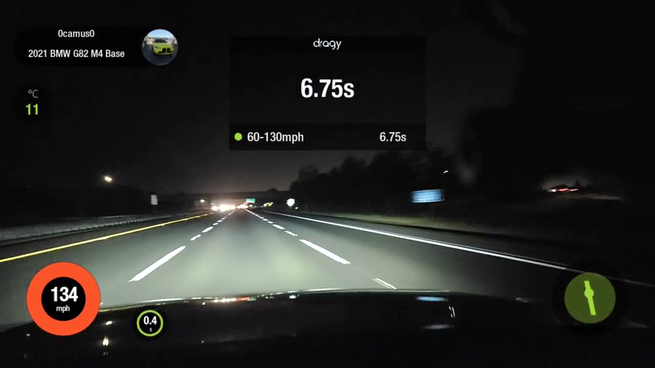 NVM Tuned G82 M4 manual - 60 to 130 mph world record.