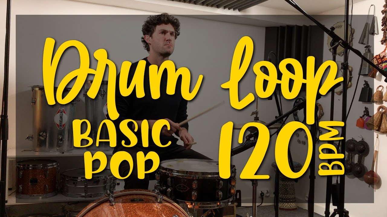DRUM LOOP - BASIC POP - 120bpm [FAT SNARE]