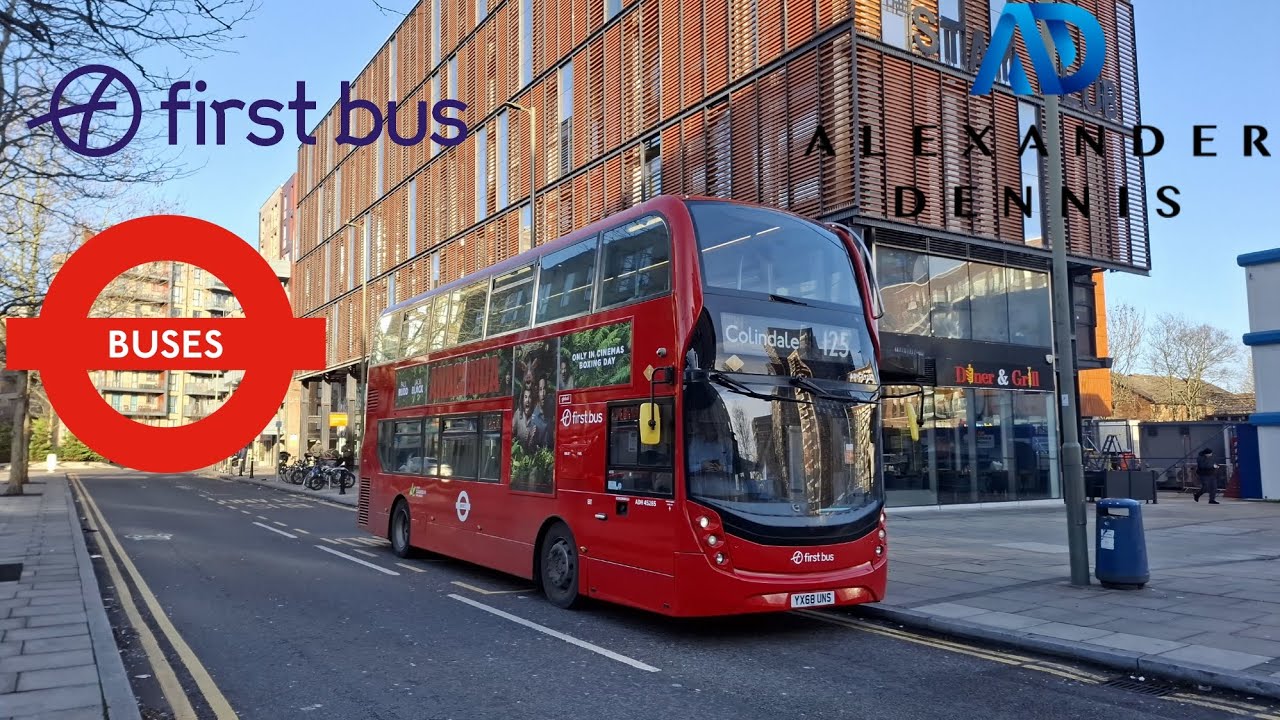 First Bus London: 125 from Coindale to Winchmore Hill Via Southgate & Hendon ( ADL Enviro400 MMC 