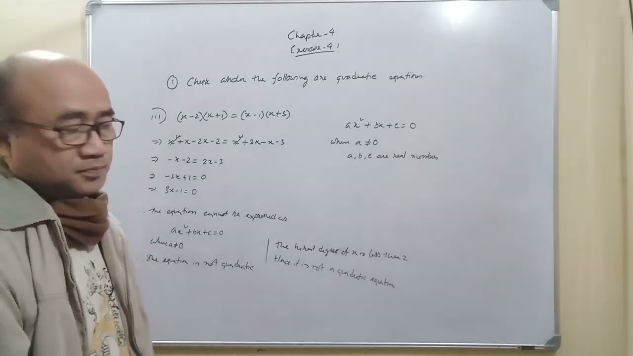Quadratic Equations Problems | Class X Maths | CBSE, NCERT Syllabus | Exercise 4.1