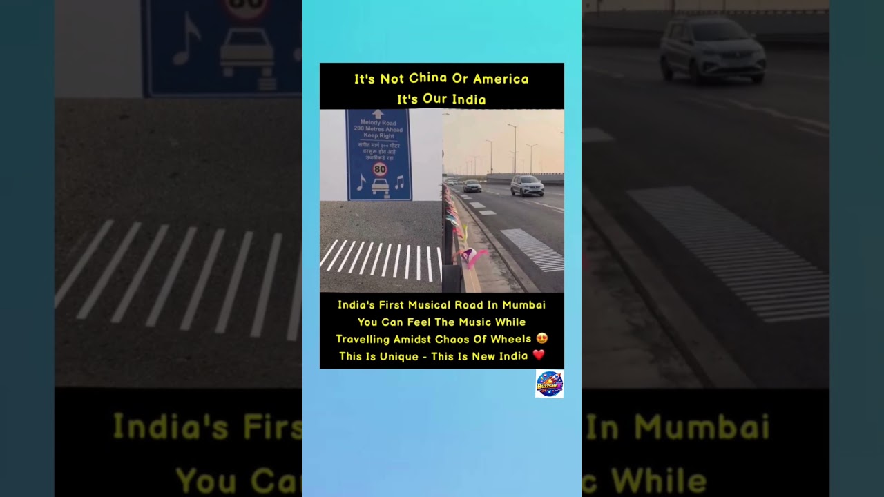 India&rsquo;s First Musical Road in Mumbai 🇮🇳🎶 | New India Innovation🚀