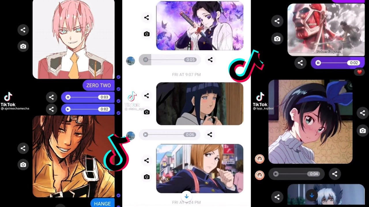 Anime Voice Impression part 2 ¦ Tiktok Anime Voice Compilation 💯✨