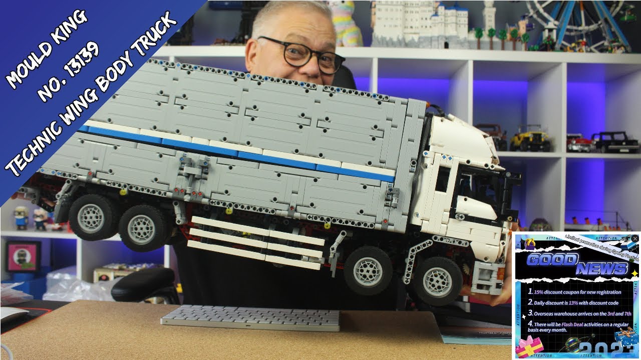 Was für ein Koloss, was für tolle features - Mould King No. 13139 Technic Wing Body Truck