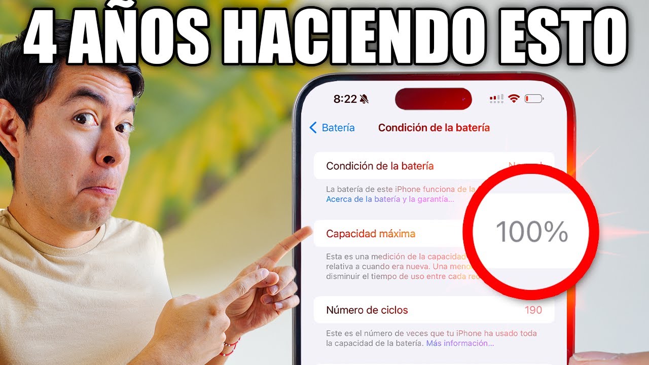 Así cuido la Condición de Batería en mi iPhone para que NO baje del 100% 🔥
