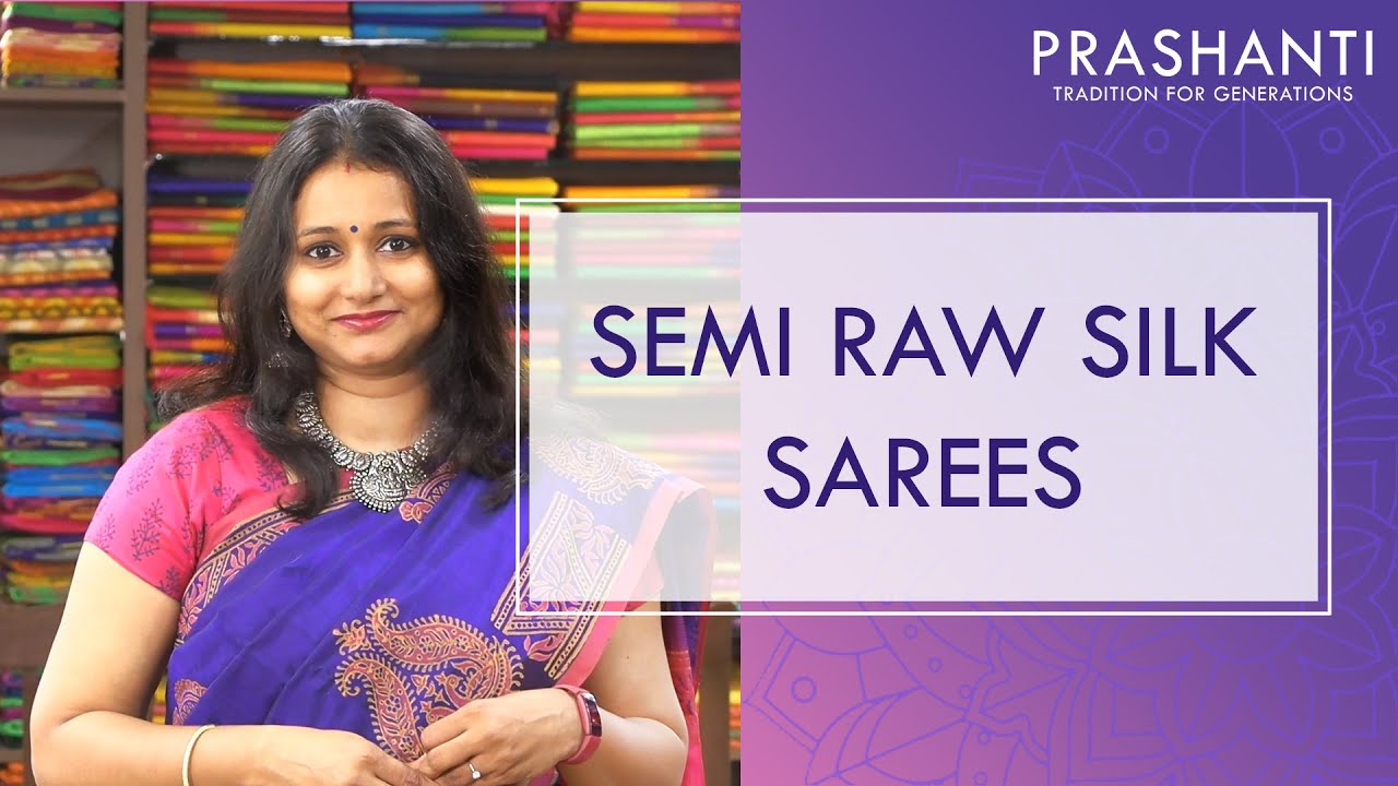 Semi Raw Silk Sarees | Rs. 1000/- to Rs. 1250/-