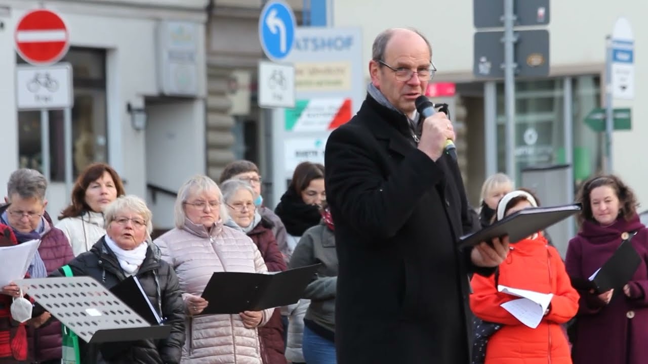 Friedenssingen, Marktplatz Glauchau 3.4.2022