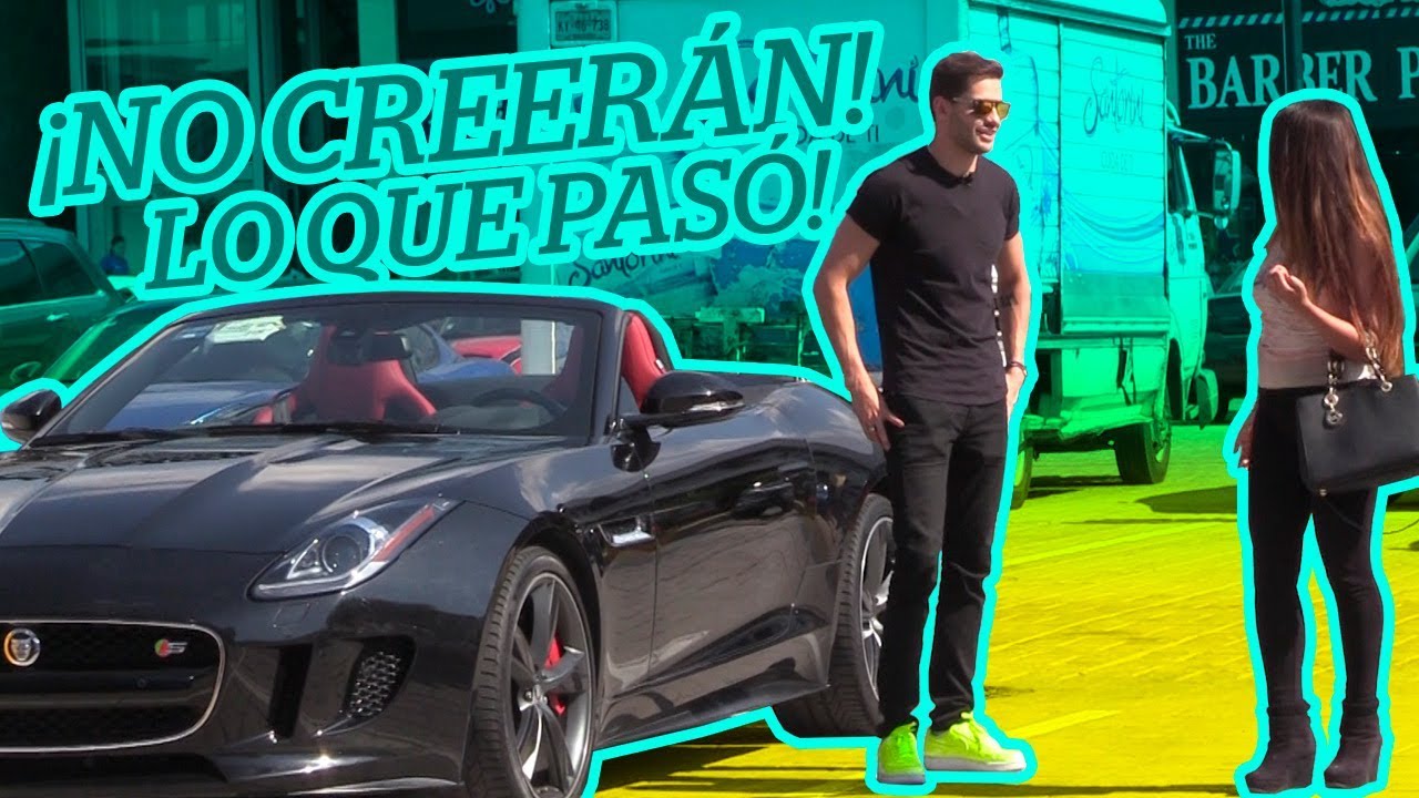 ¡Deja a su novio POR INTERESADA! Jaguar F Type convertible
